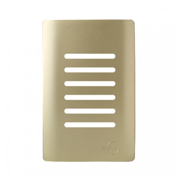 Placa p/ 6 Interruptores (especial) 4x2 - Novara Dourado